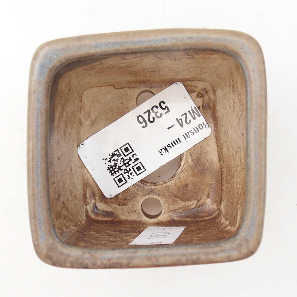 Bonsaischale aus Keramik 6 x 6 x 4,5 cm,  Farbe blau