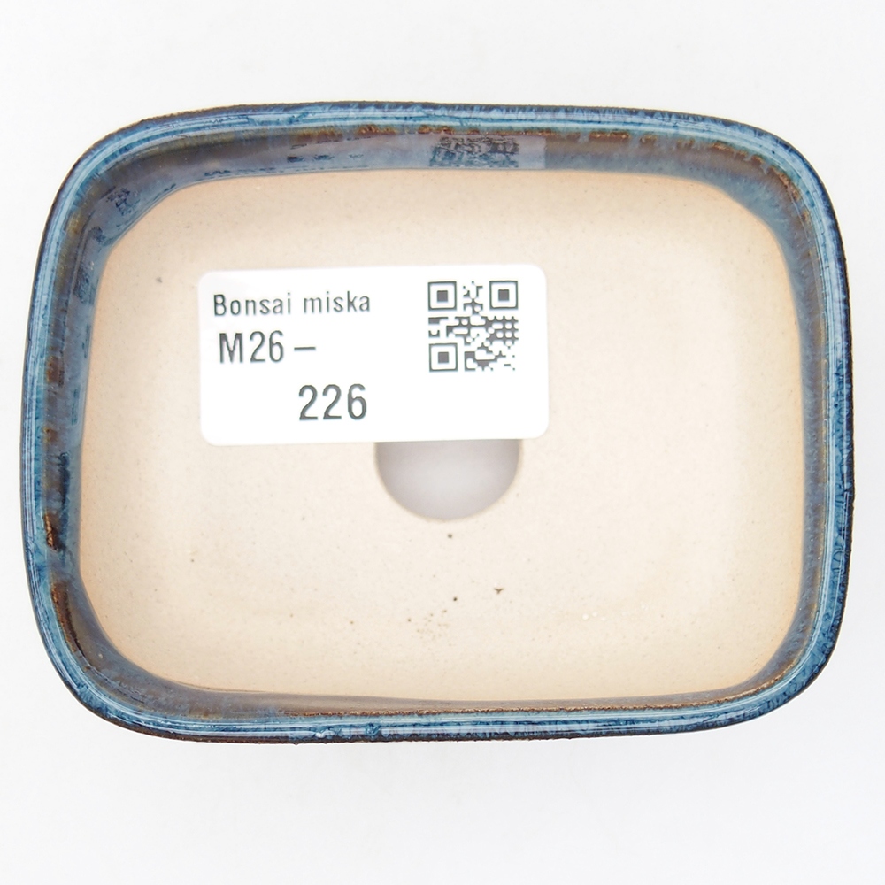 Mini-Bonsaischale 8 x 6,5 x 3 cm, Farbe blau
