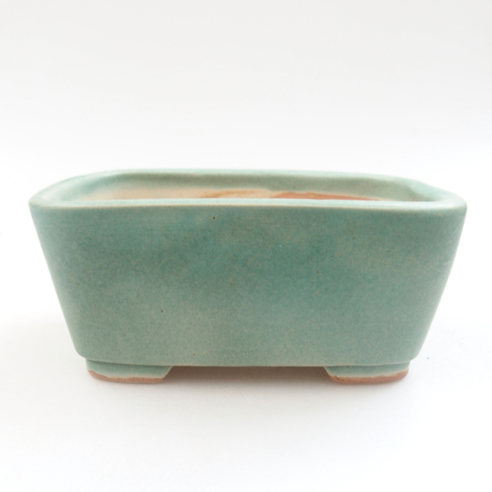 Keramik-Bonsaischale 13,5 x 10 x 6 cm, Farbe Grün