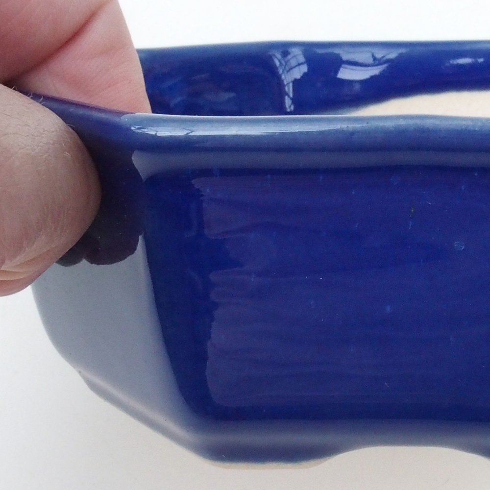 Bonsai-Schale H13 – 12,5 x 12,5 x 4,5 cm – blau