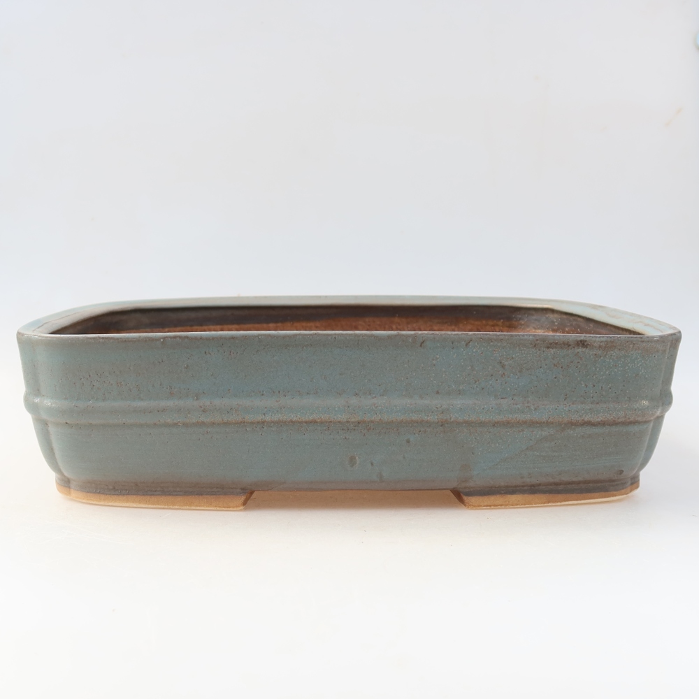 Keramik-Bonsai-Schale 29 x 23 x 7 cm, Farbe: Blau