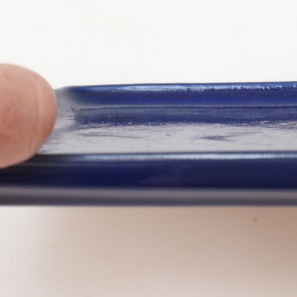Bonsai-Schale rechteckig 22,5 x 17 x 1,5 cm – blau