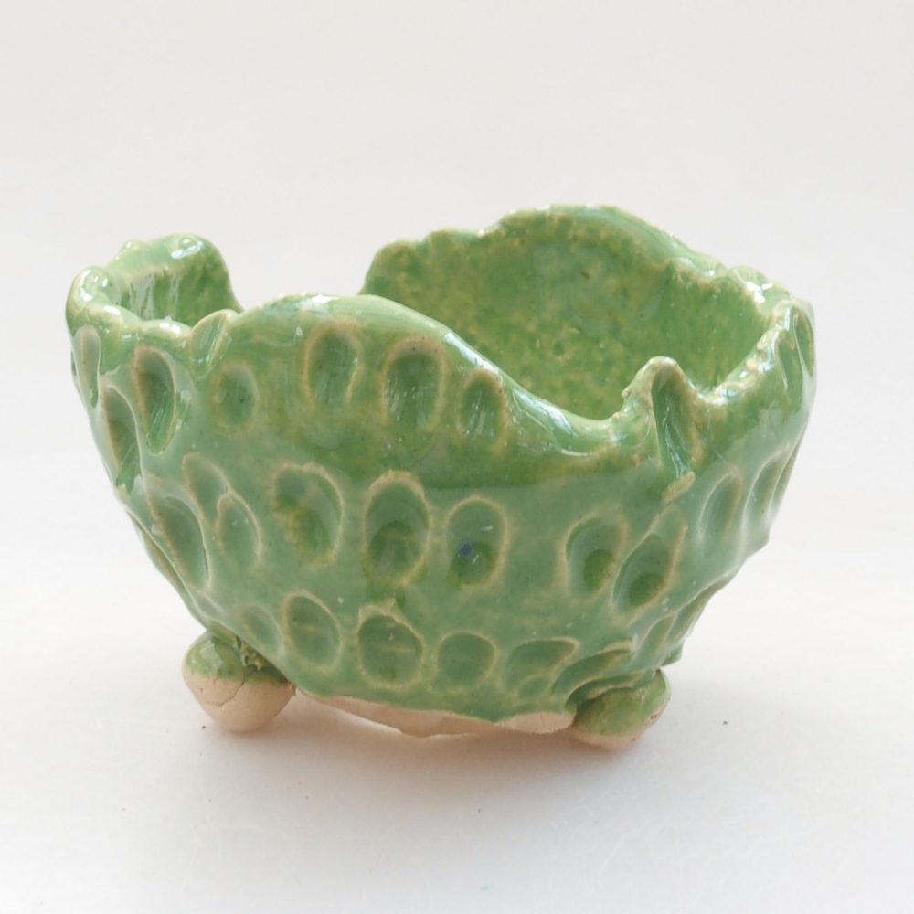 Keramikschale 7 x 7 x 5 cm, Farbe grün