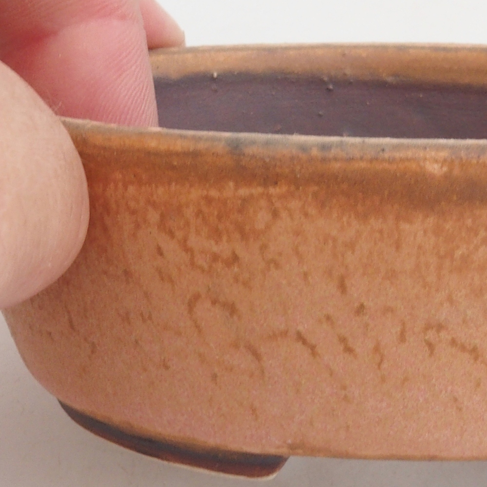 Bonsaischale aus Keramik 9,5 x 8 x 3 cm, Farbe rosa