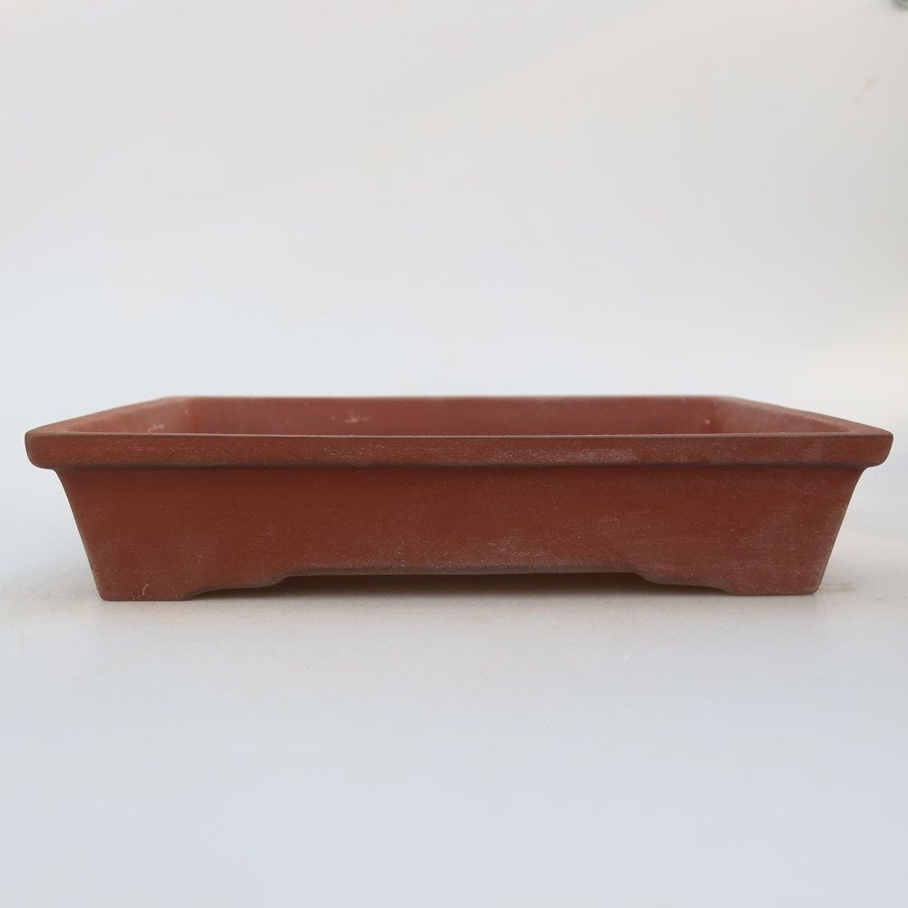 Keramikschale  26 x 20 x 5 cm, Farbe: Ziegelrot