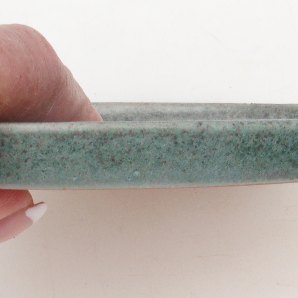 Bonsai-Schale rund D6-L – 13,5 x 13,5 x 1 cm – grün