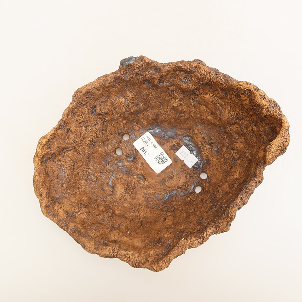 Keramikschale 19 x 17 x 13 cm, Farbe: braun
