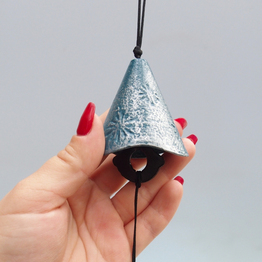 Metall-Windspiel, blau