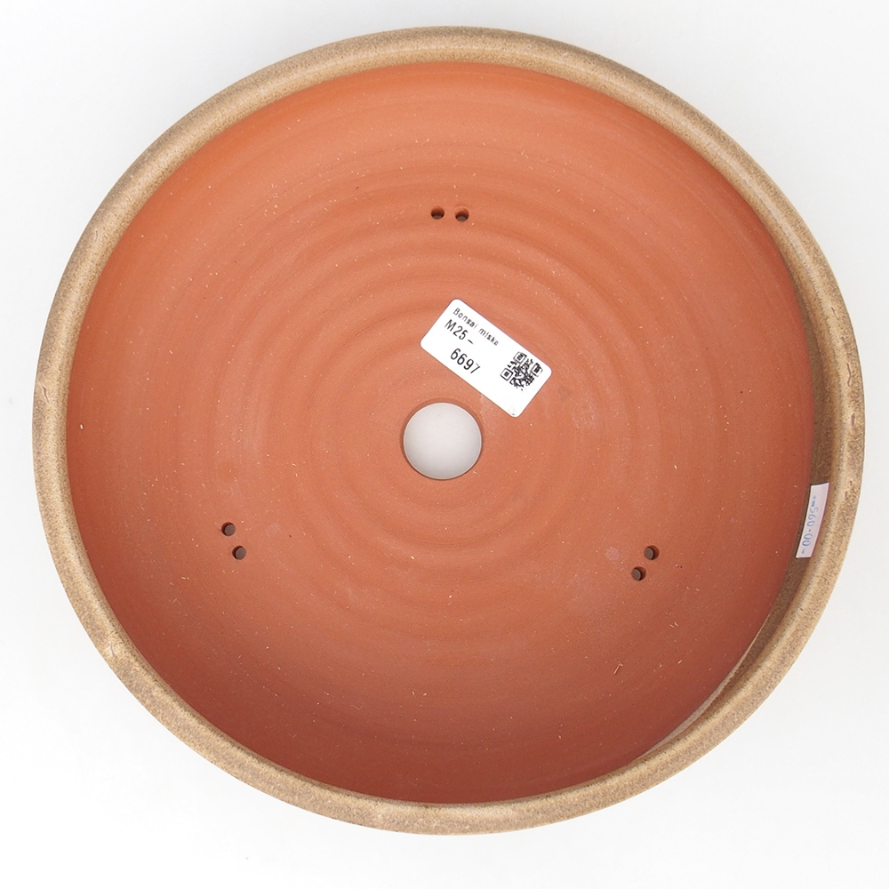 Bonsaischale aus Keramik 24 x 24 x 6 cm, braun