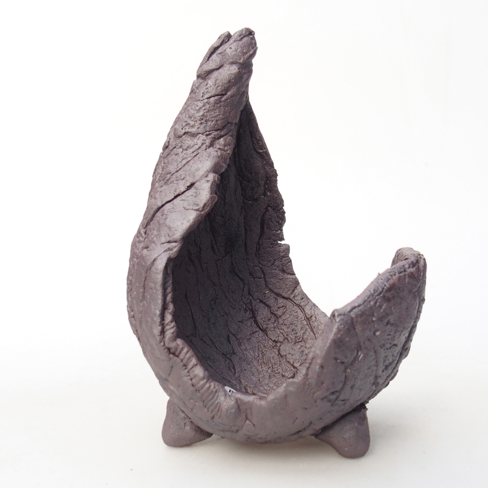 Keramikschale 8 x 8 x 12,5 cm , Metallic-Farbe