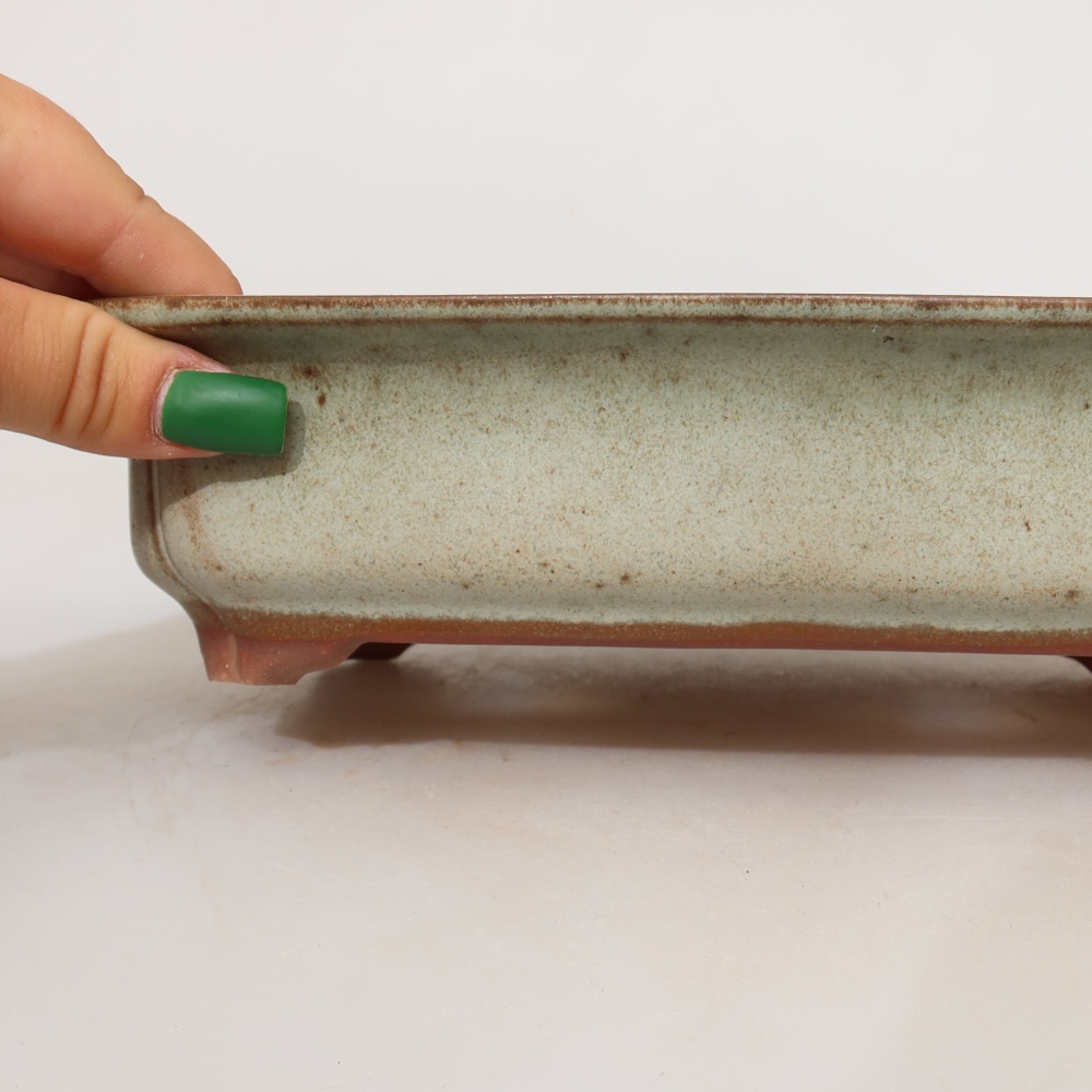 Keramikschale  24 x 17 x 6 cm, Farbe: Beige
