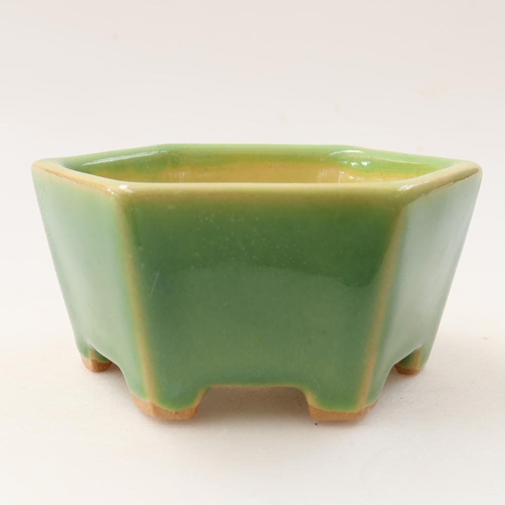 Bonsaischale aus Keramik 10 x 9 x 5 cm, grün