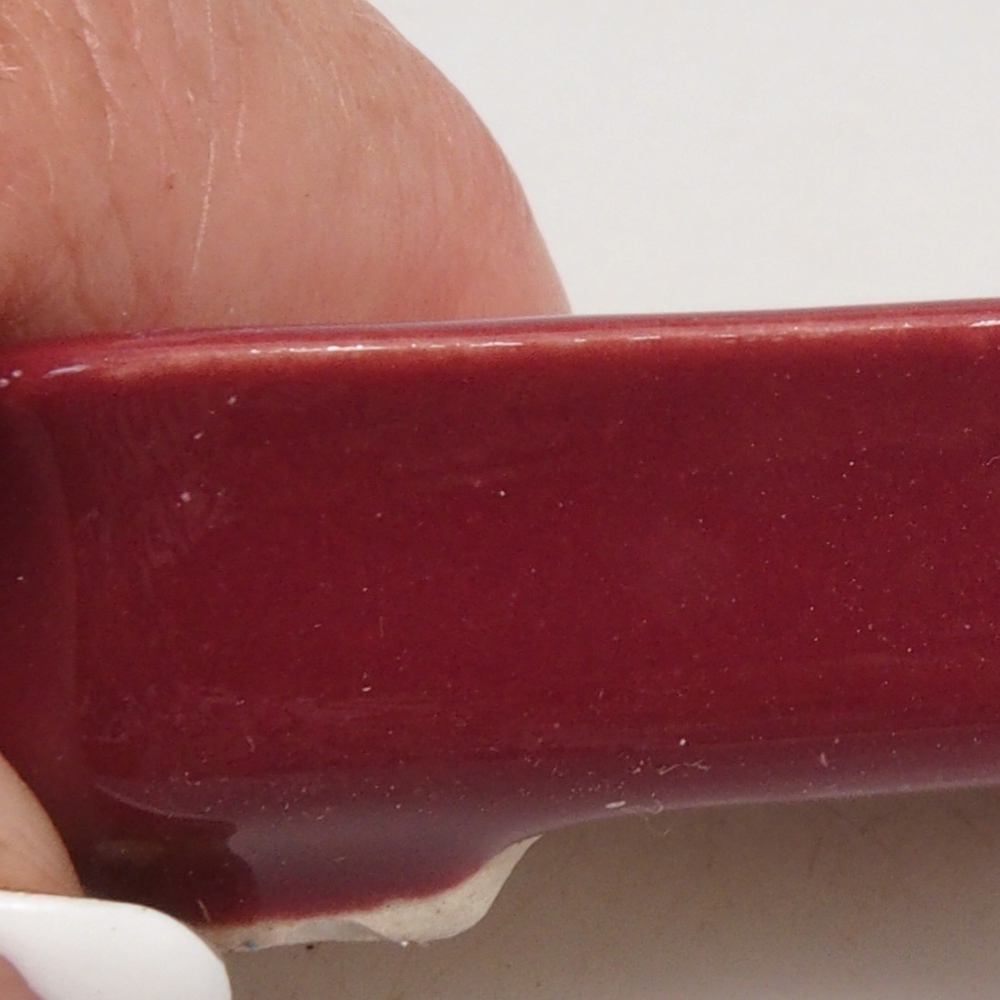 Mini-Bonsaischale 5,5 x 3,5 x 1,5 cm, Farbe Burgunder