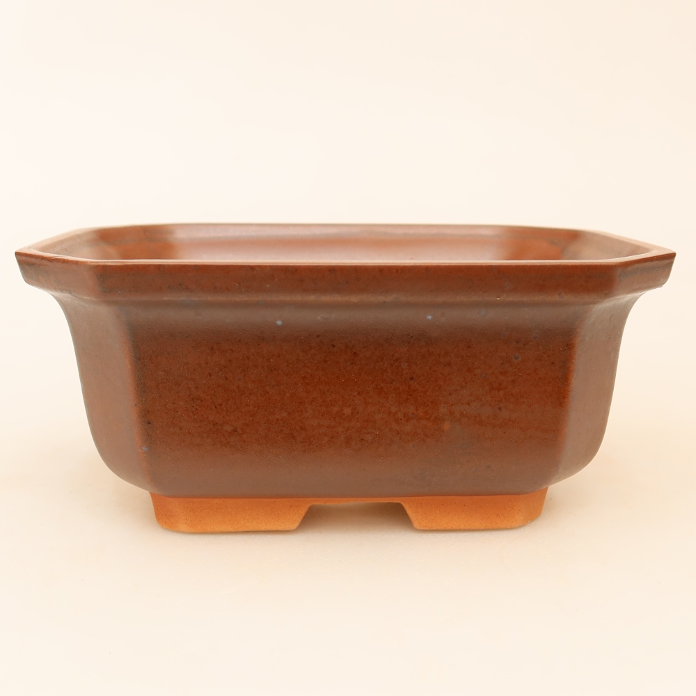 Keramikschale  15 x 12 x 7 cm, Farbe: braun