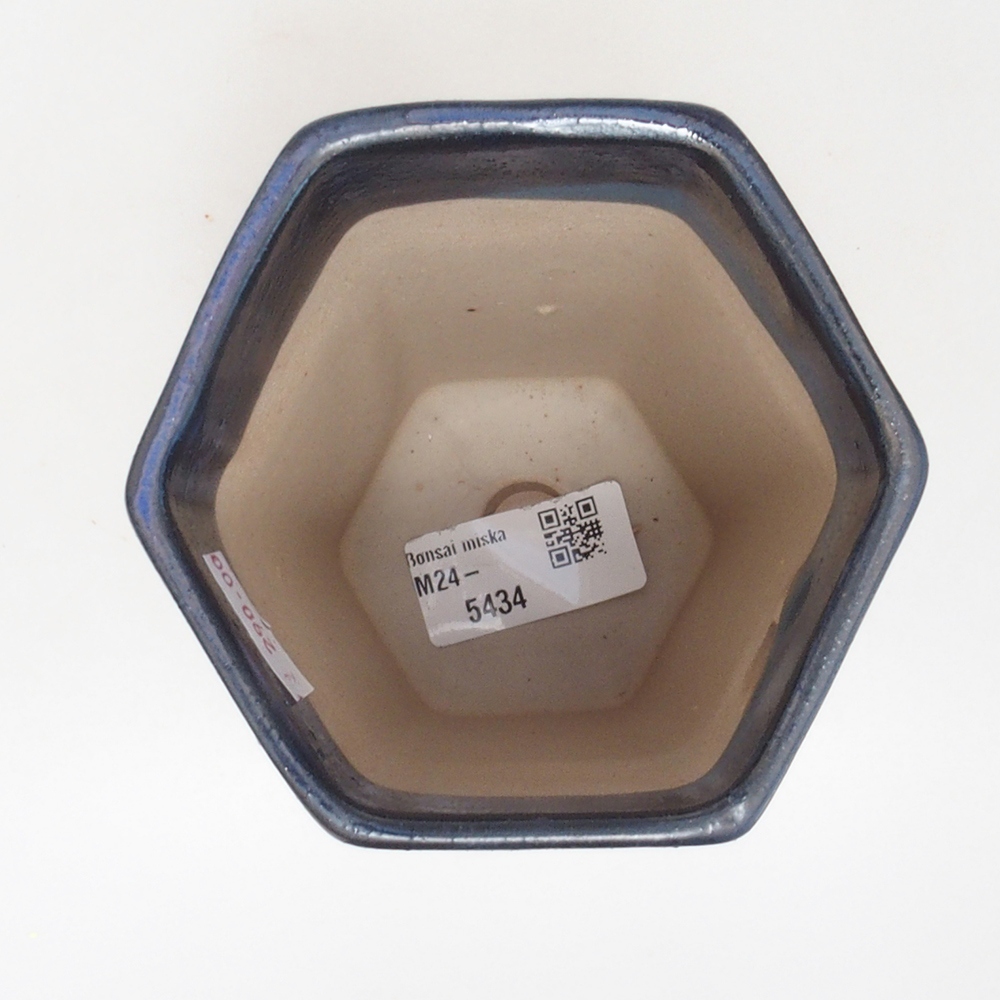 Keramik-Bonsaischale 9,5 x 8,5 x 14,5 cm, Farbe blau