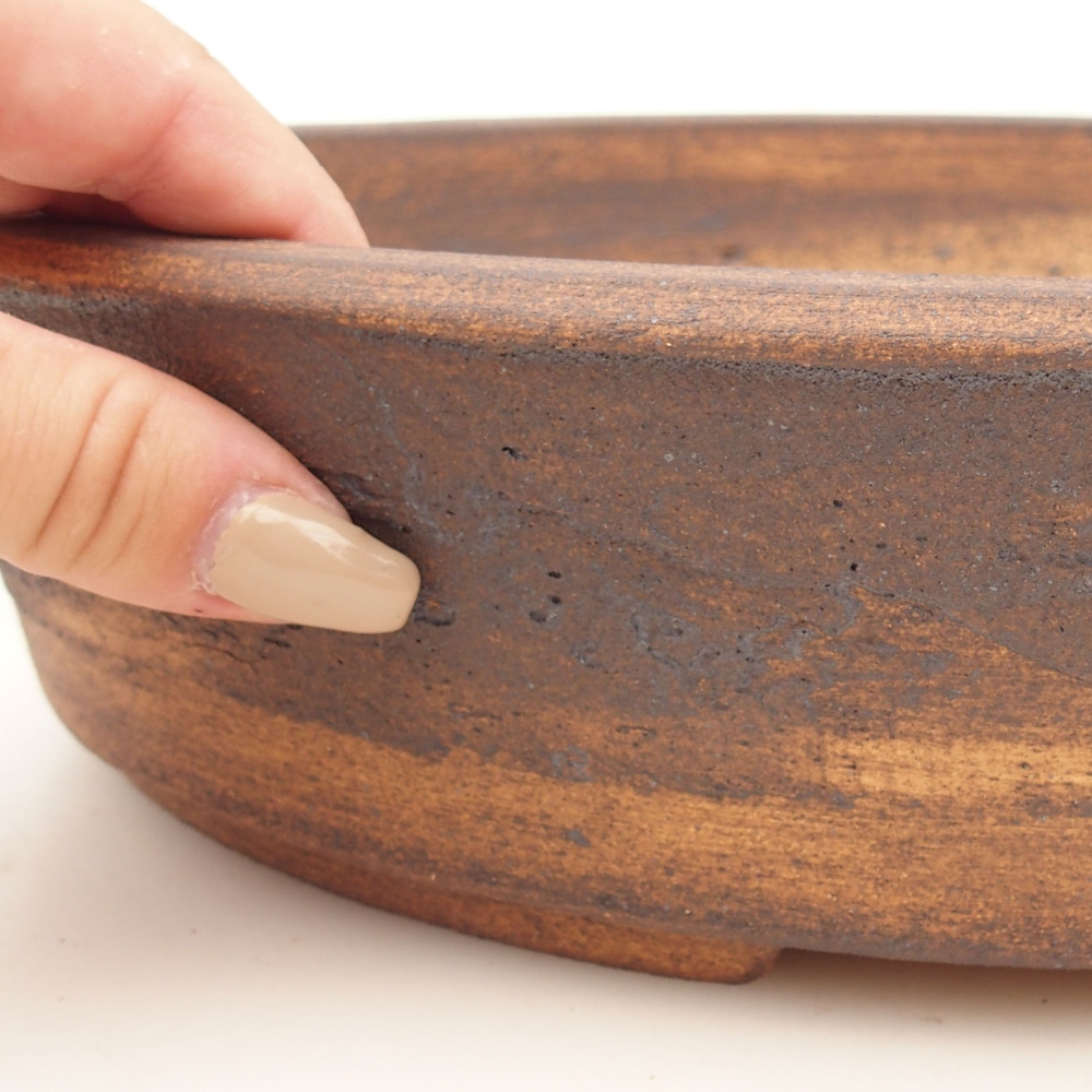 Bonsaischale 32,5 x 25 x 8 cm , Farbe braun