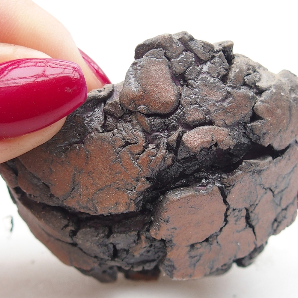 Keramikschale 6 x 6 x 4 cm, Farbe braun