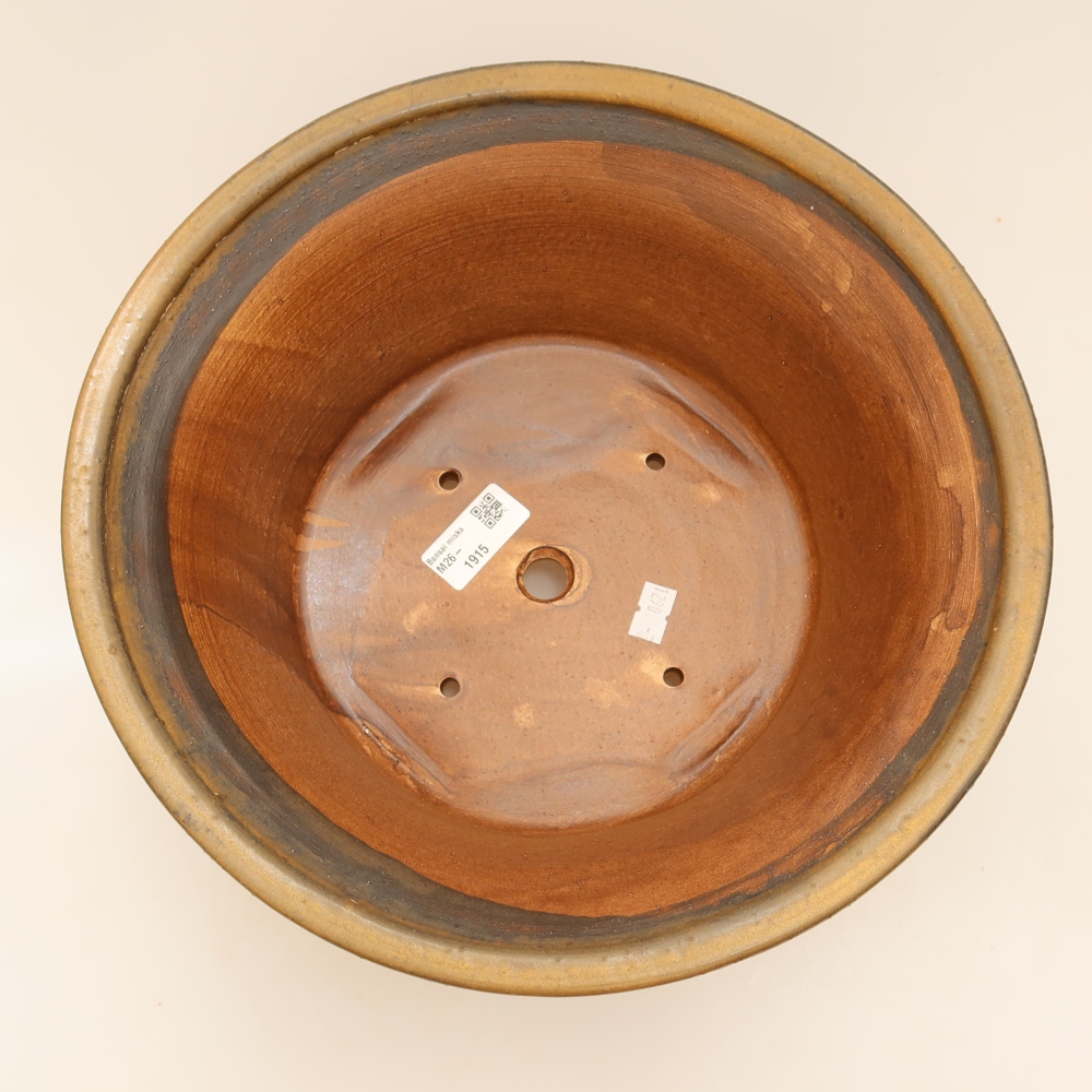 Bonsaischale aus Keramik 29 x 29 x 12 cm, braun
