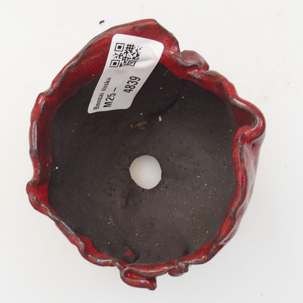 Keramikschale 8 x 7 x 7 cm, Farbe rot