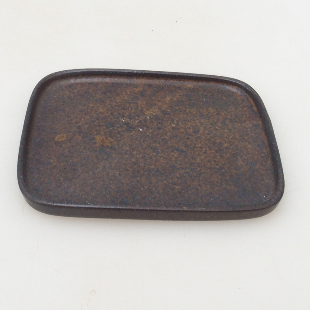 Bonsai-Schale rechteckig 12,5 x 10 x 1 cm – braun