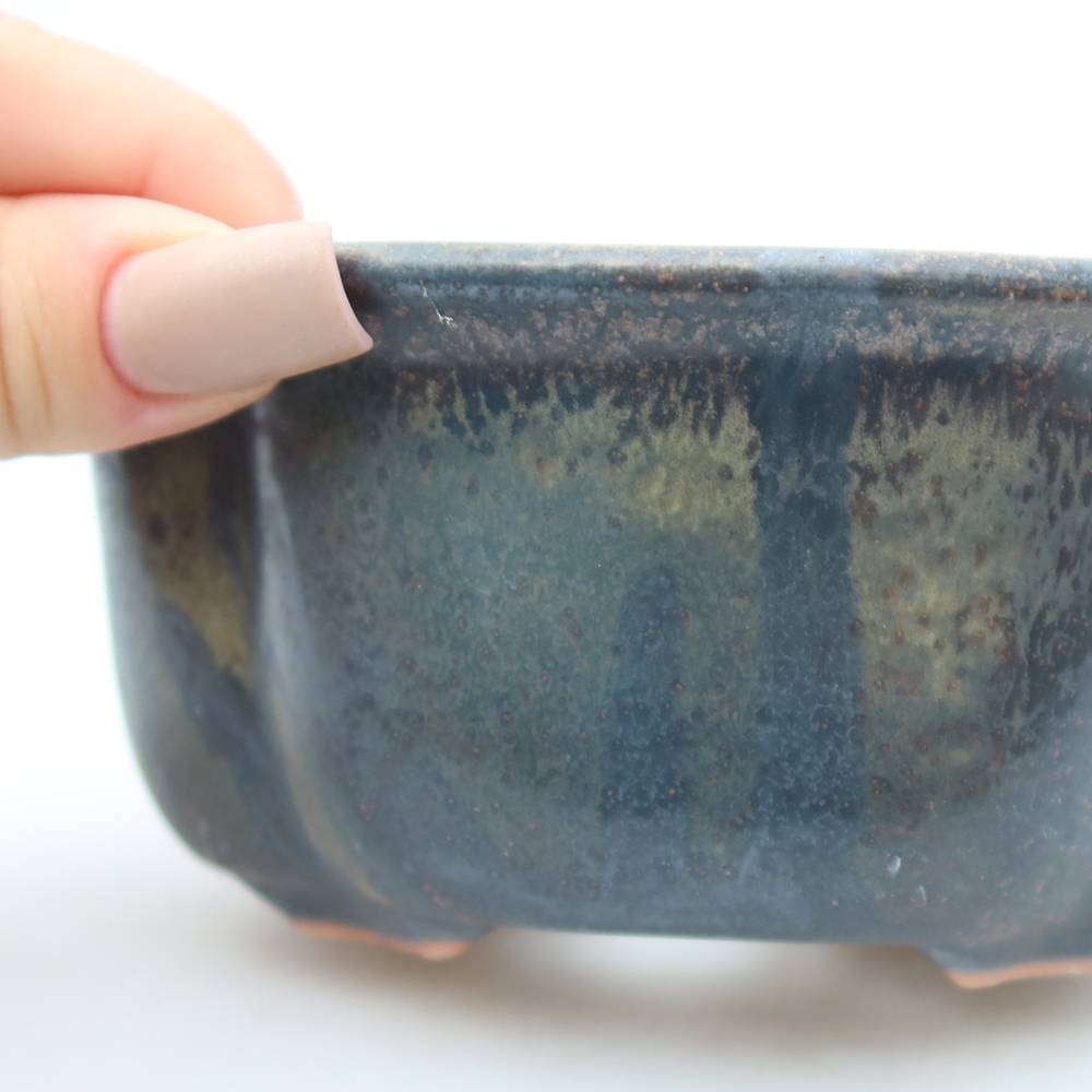 Keramik-Bonsai-Schale 13,5 x 11 x 6 cm, Farbe: braun