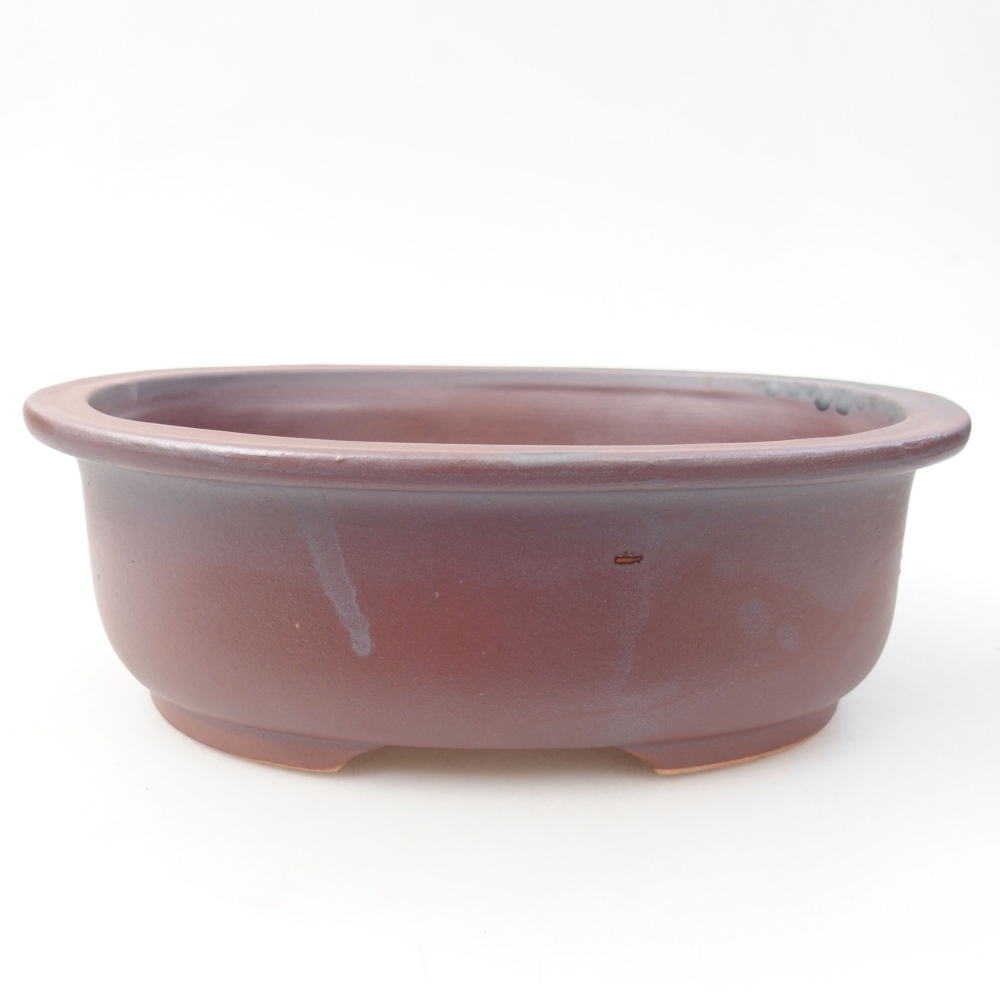 Keramik-Bonsaischale 23 x 19 x 8 cm, Farbe metallische