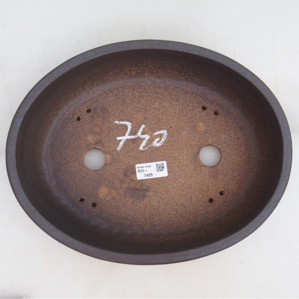 Bonsaischale 33 x 26 x 9 cm , Farbe braun