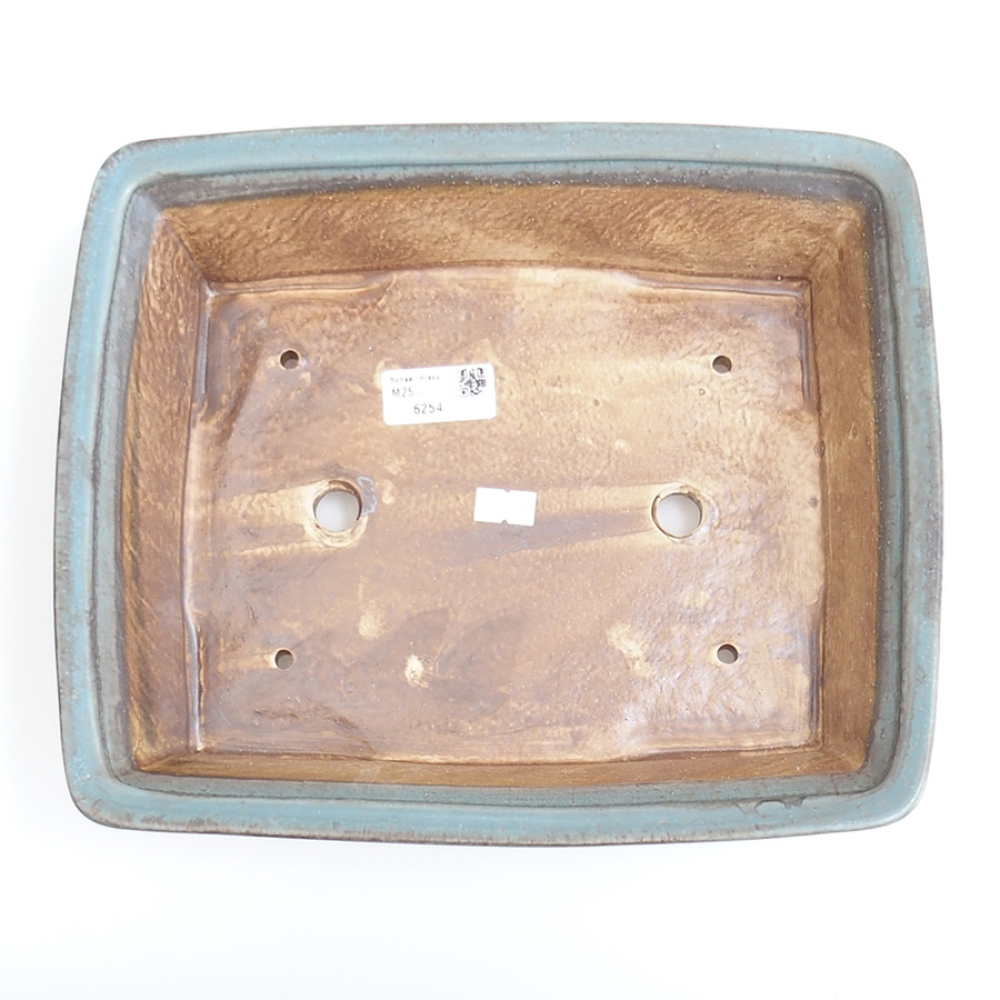 Bonsaischale aus Keramik 29,5 x 25 x 7,5 cm, Farbe blau