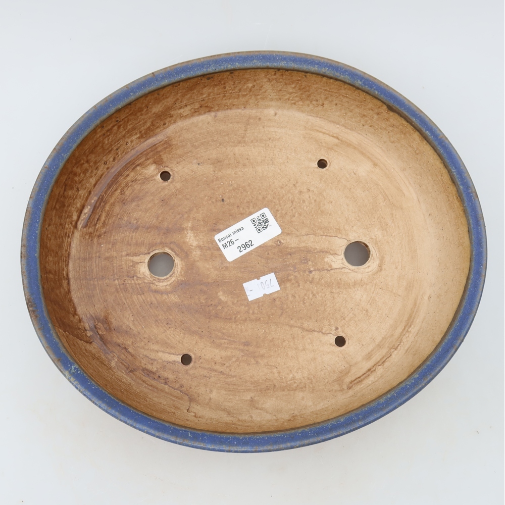 Keramik-Bonsai-Schale 27 x 24 x 5,5 cm, Farbe: Blau