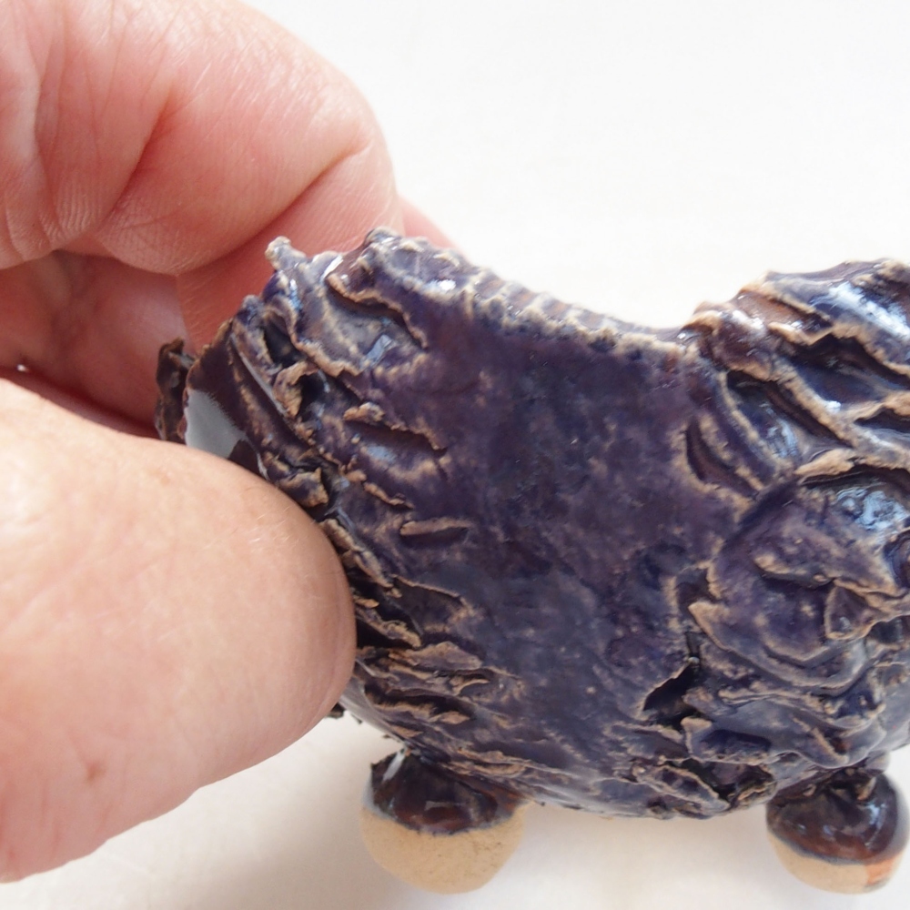 Keramikschale 7 x 7 x 5 cm, Farbe blau