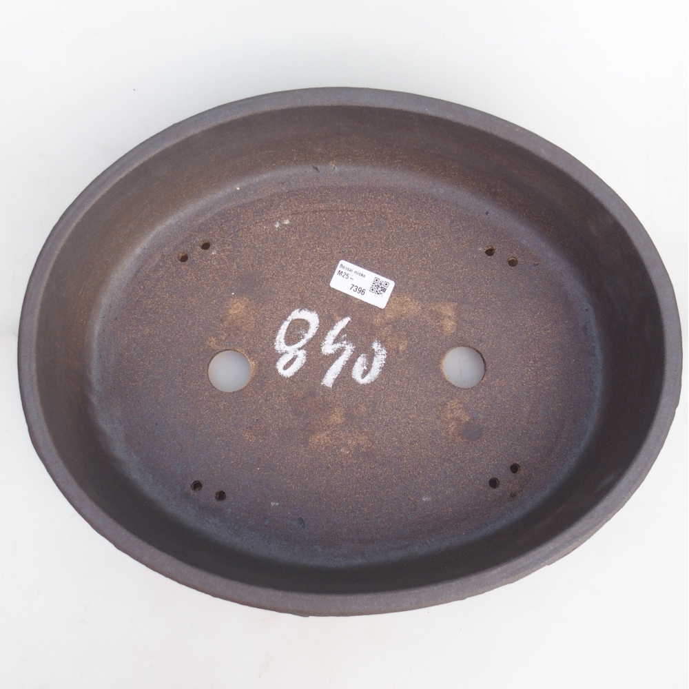 Bonsaischale 39,5 x 32 x 9,5 cm , Farbe braun