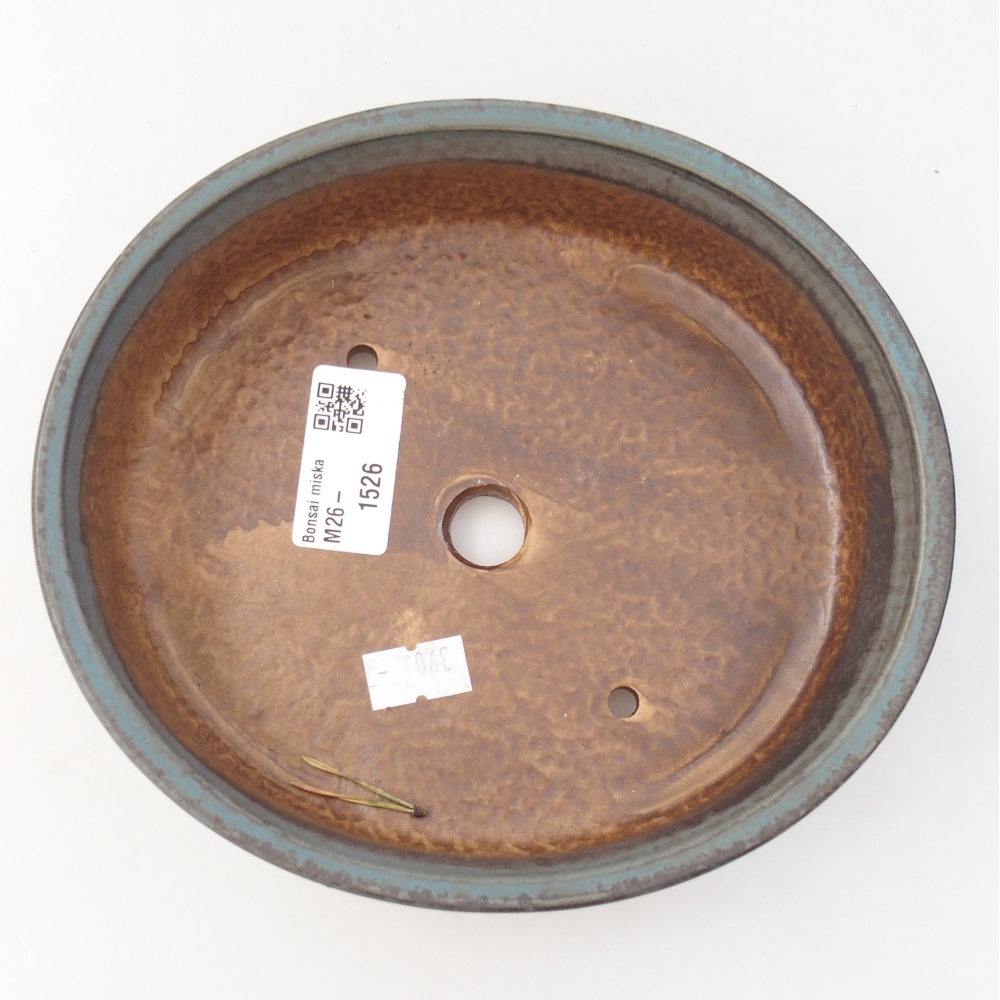 Bonsaischale aus Keramik 17,5 x 16 x 4,5 cm, Farbe blau