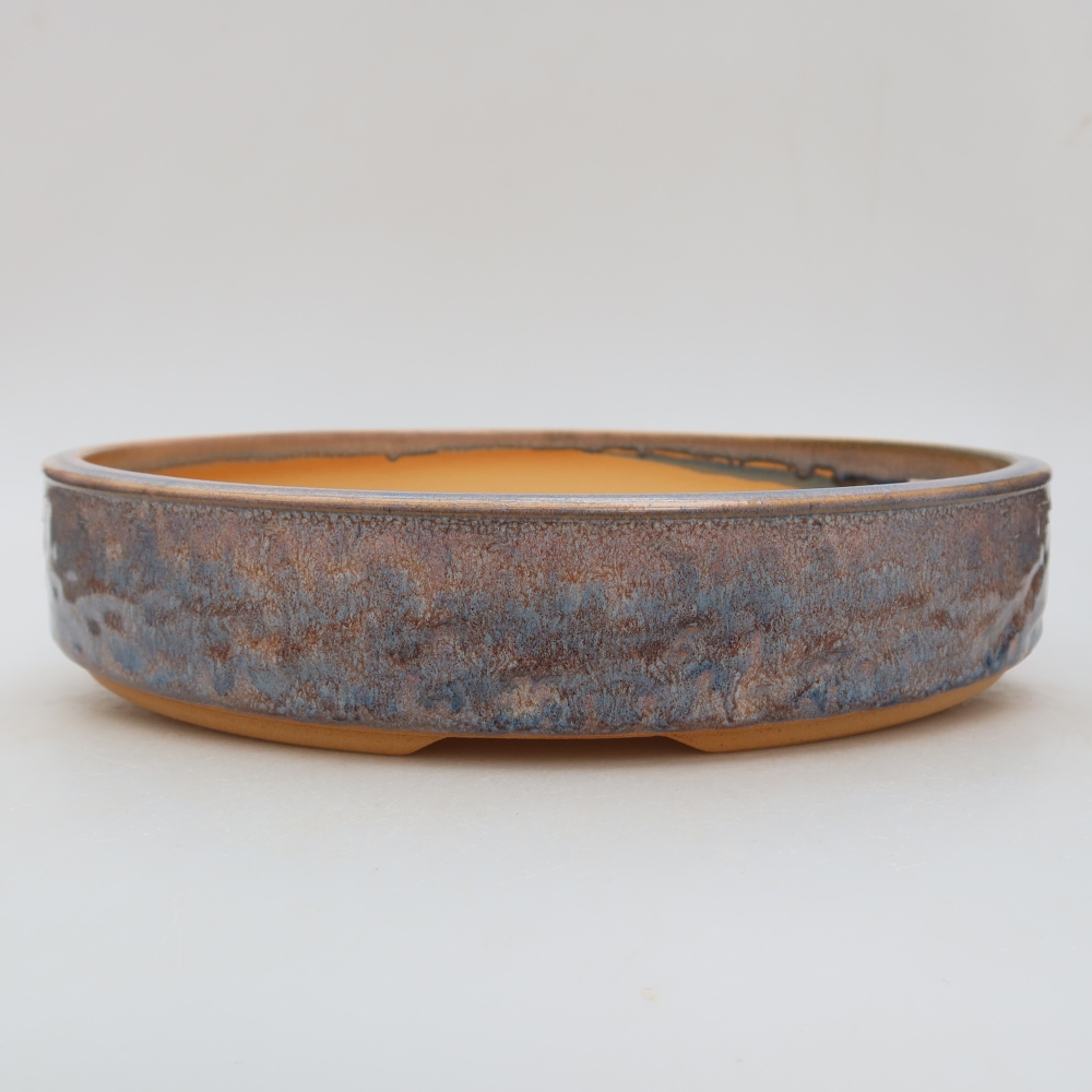 Keramik-Bonsai-Schale, 28 x 28 x 5,5 cm, Farbe: Blau