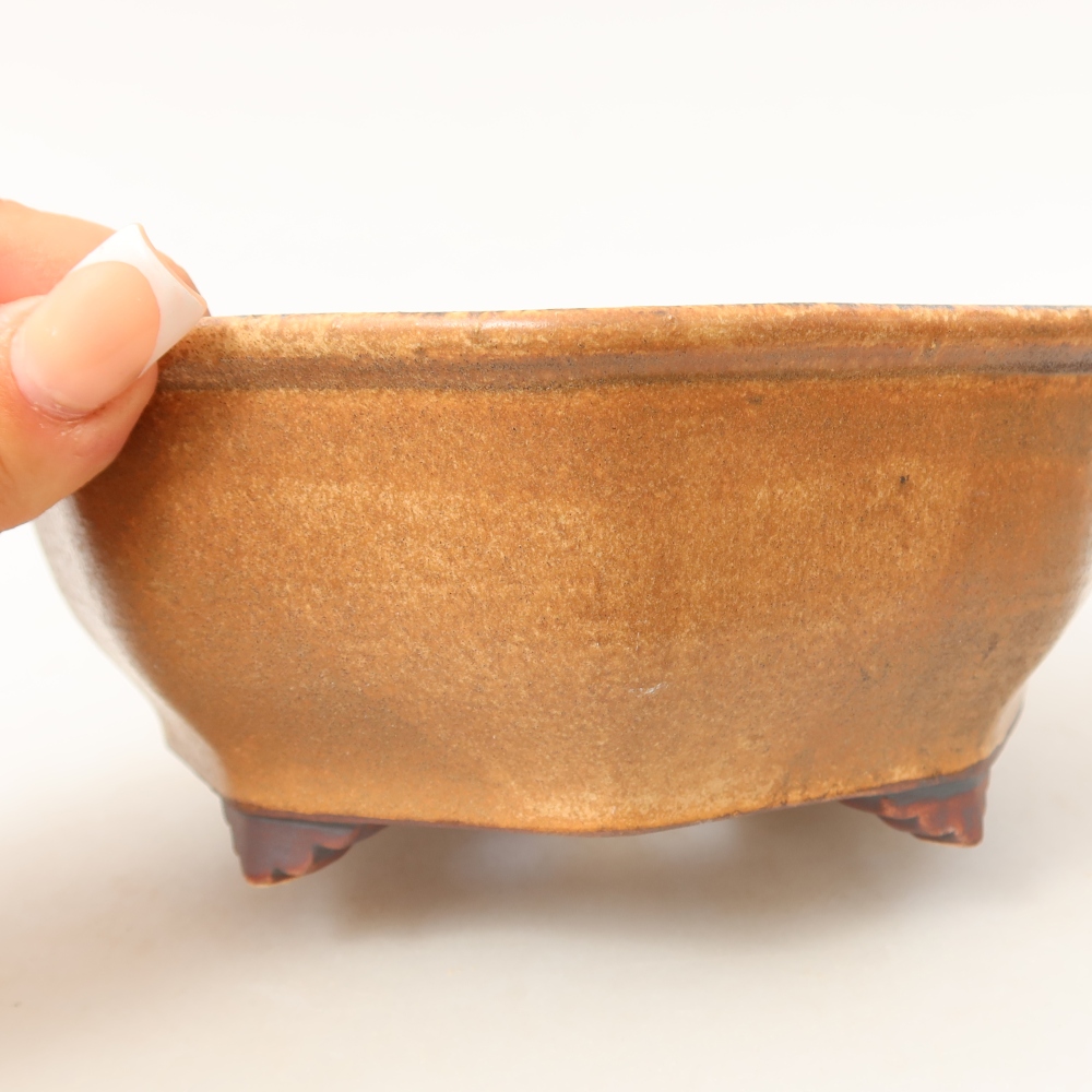 Keramik-Bonsai-Schale 17 x 16 x 6,5 cm, Farbe: Rosa