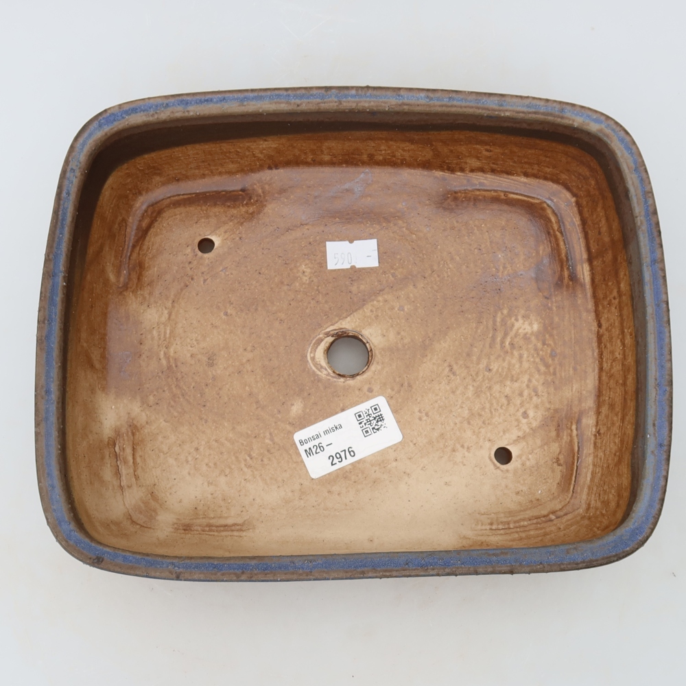 Keramik-Bonsai-Schale 23 x 19 x 6 cm, Farbe: Blau