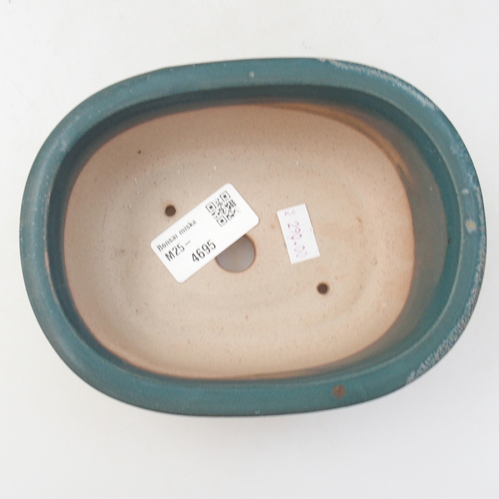 Keramik-Bonsaischale 15,5 x 12 x 5,5 cm, Farbe Blau