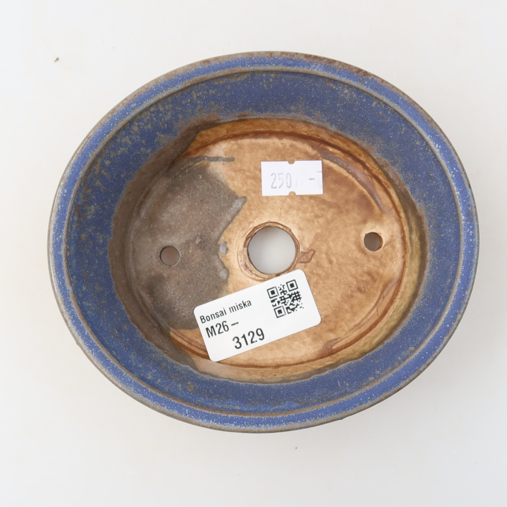 Keramik-Bonsai-Schale, 13 x 11,5 x 4 cm, Farbe: Blau