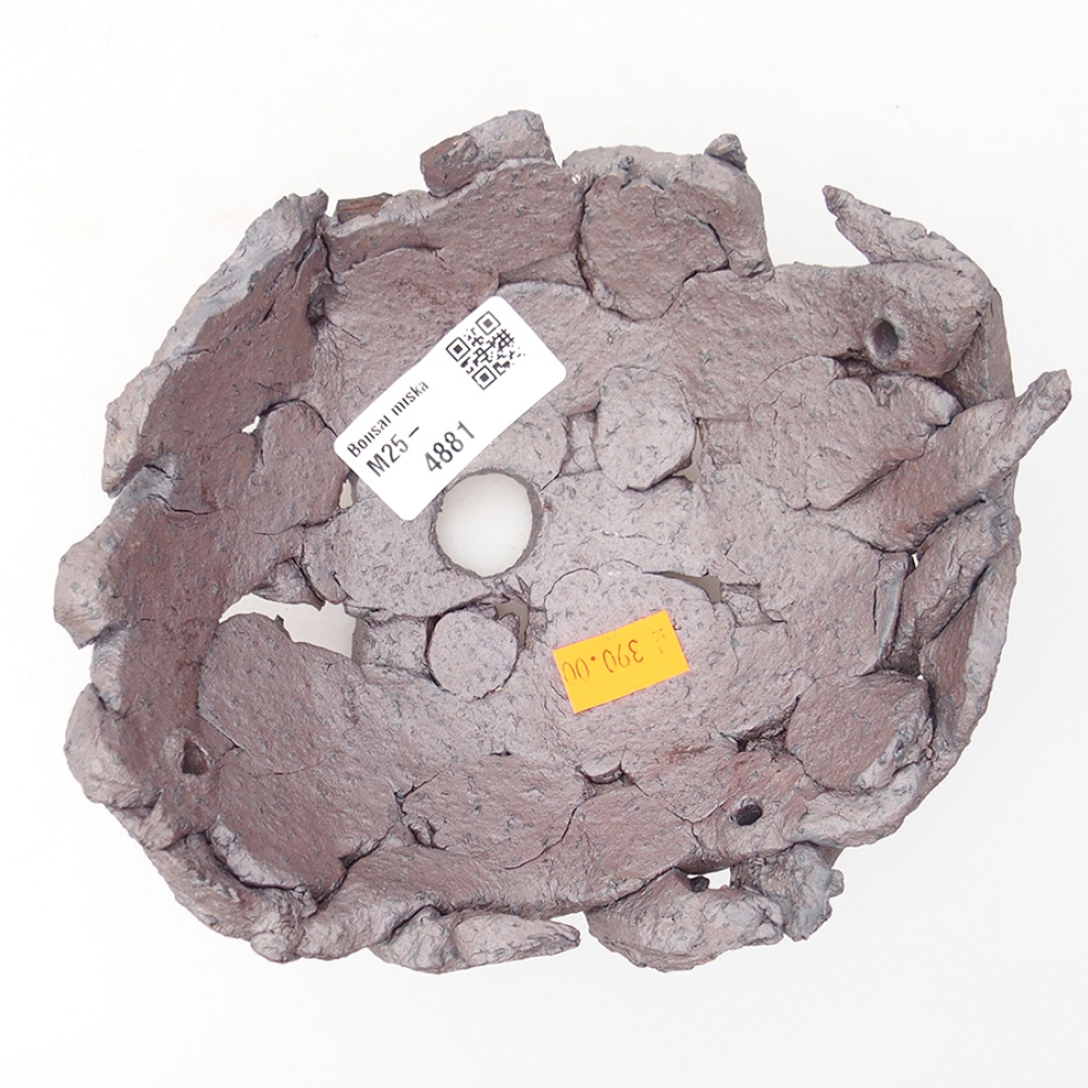 Keramikschale 16 x 14 x 6,5 cm, metallicfarben