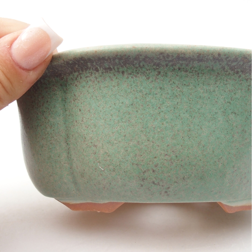 Bonsaischale aus Keramik 13,5 x 11 x 5,5 cm, grün