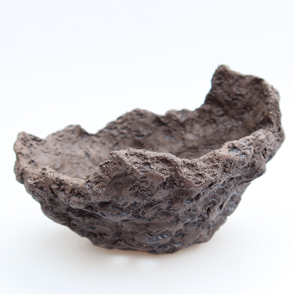 Keramikschale 14 x 12 x 11 cm, Farbe: Braun
