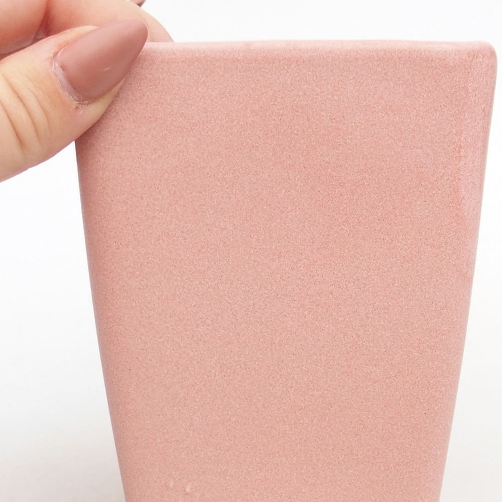 Bonsaischale aus Keramik 8,5 x 8,5 x 11,5 cm, rosa