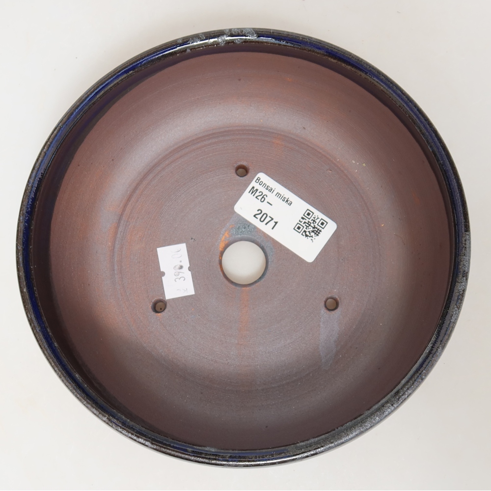 Bonsaischale aus Keramik 16 x 16 x 5,5 cm, Farbe blau