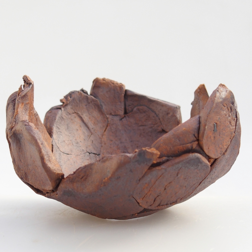 Keramikschale 8,5 x 8,5 x 5,5 cm , Farbe braun