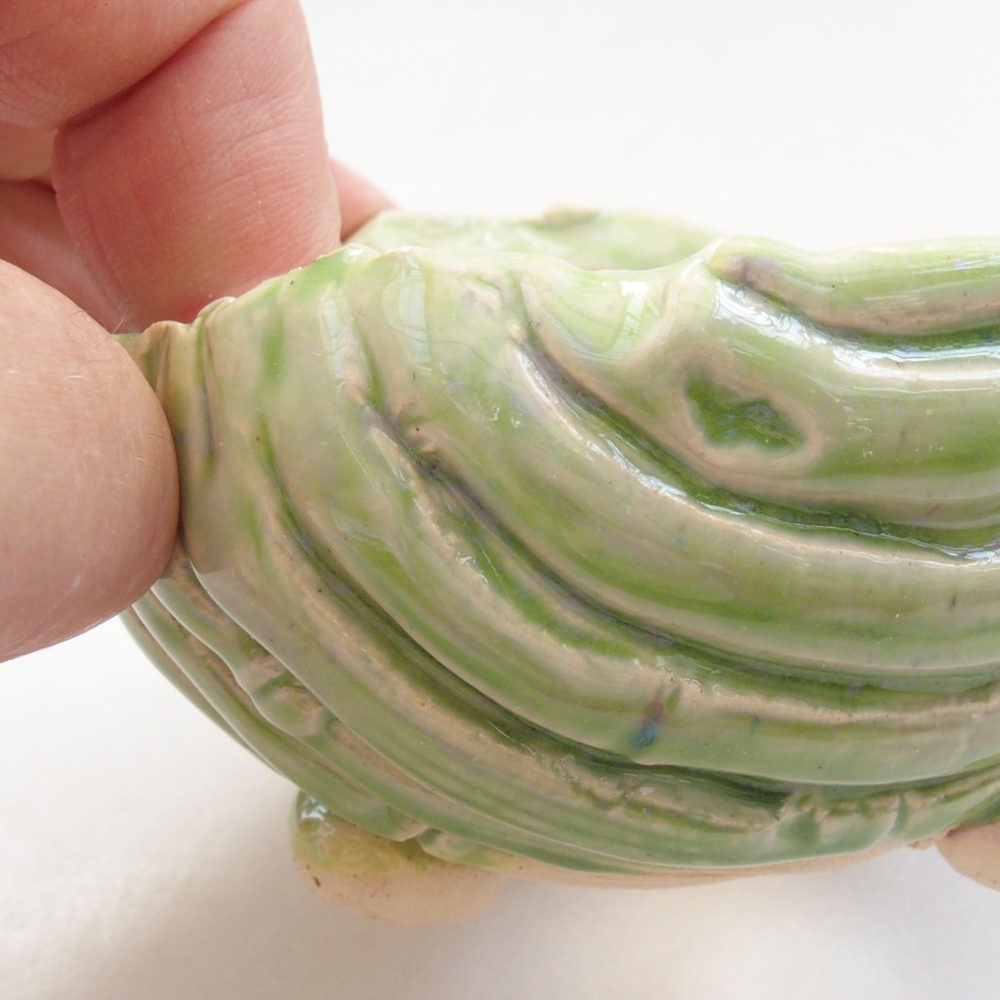 Keramikschale 7,5 x 7,5 x 5 cm, Farbe grün
