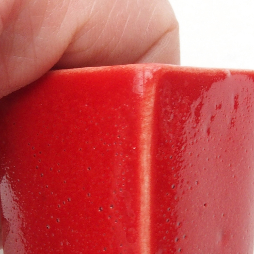 Mini-Bonsaischale  3 x 3 x 5,5 cm, Farbe rot