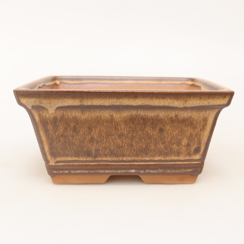 Keramikschale  14,5 x 12,5 x 7 cm, Farbe: braun