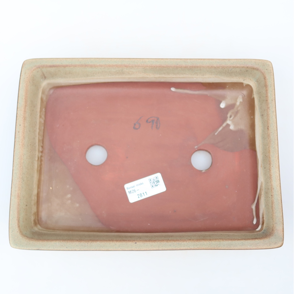 Keramikschale  26 x 19,5 x 5,5 cm, Farbe: Beige
