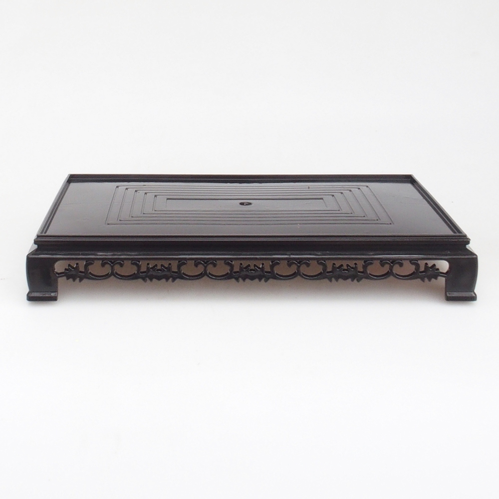 Bonsaitisch Kunststoff rechteckiger 27 x 17,5 x 4 cm, Farbe schwarz