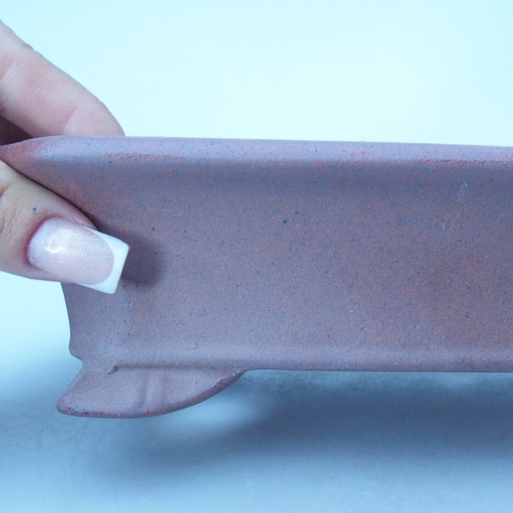 Schale 21 x 15 x 5,5 cm braun