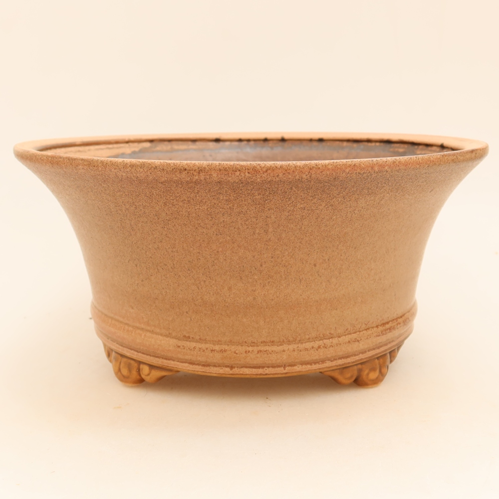 Keramik-Bonsai-Schale 24,5 x 24,5 x 11 cm, Farbe: Rosa
